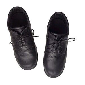 APEX B2000W Womens Black Leather Ambulator Shoes Size 6.5 W Comfort Diabetic